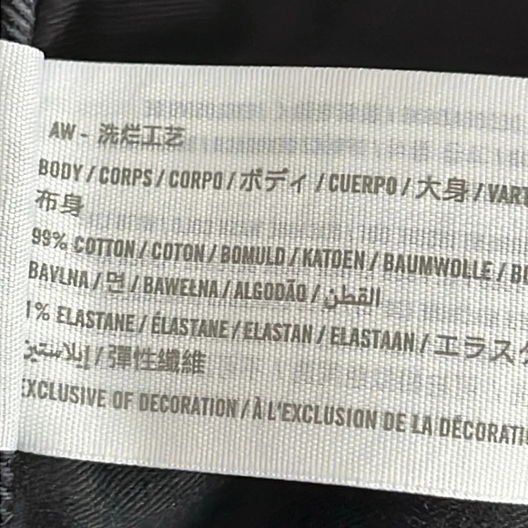 Abercrombie & Fitch Curve Love Skinny High Rise Jeans in Black - NWOT - 26/2s - Picture 8 of 10